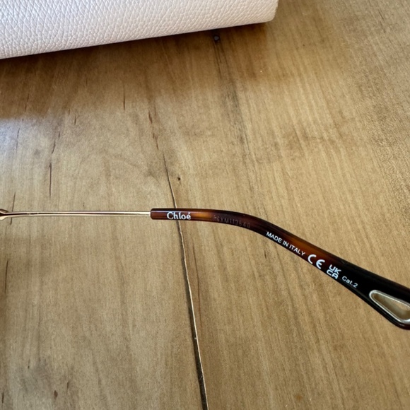 Golden Tortoiseshell Metal Aviator Sunglasses main image 6